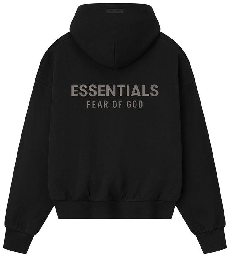 Fear of God Essentials Classic Fleece Hoodie 'Jet Black'