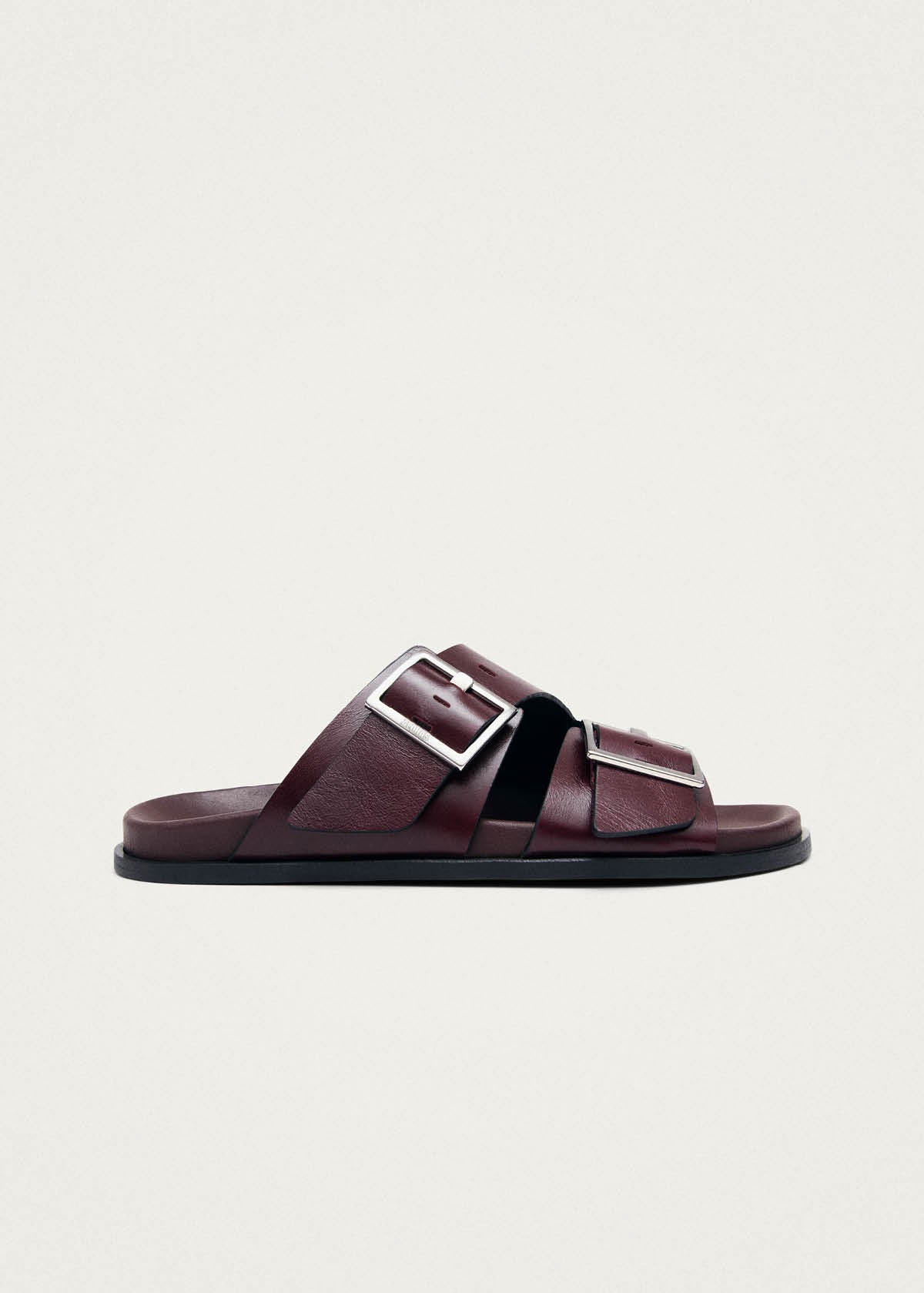 Alba Rift Burgundy Leather Sandals