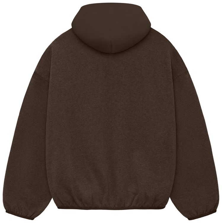 Fear of God Essentials Nylon Fleece Hoodie 'Heather Wood/Wood'