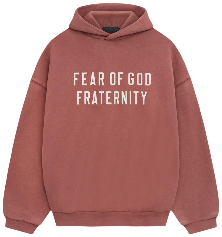 Fear of God Essentials Heavy Fleece Hoodie 'Crimson'