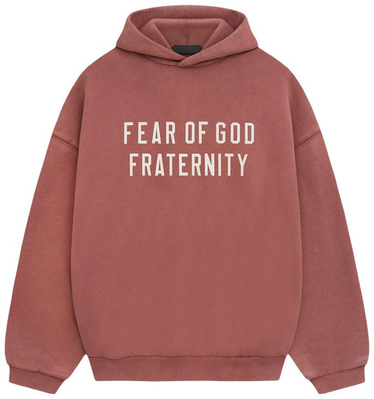Fear of God Essentials Heavy Fleece Hoodie 'Crimson'