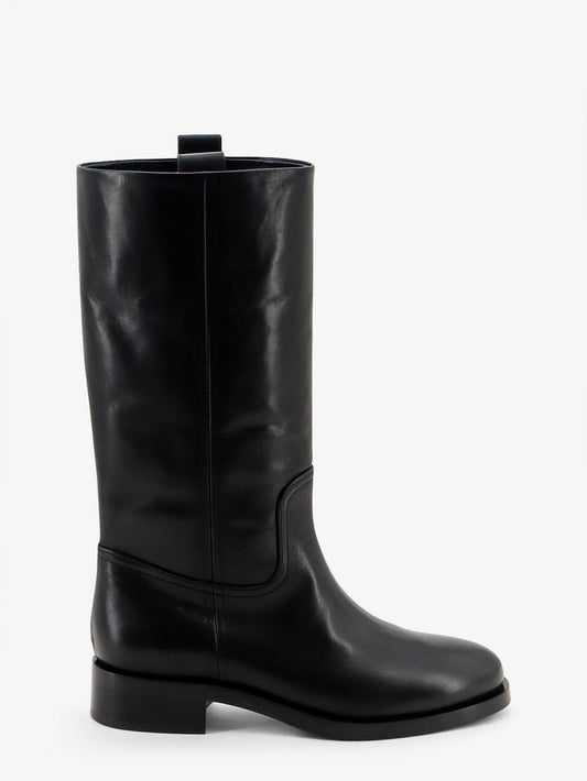 Aeyde Leather Slip-On Boots Black Women