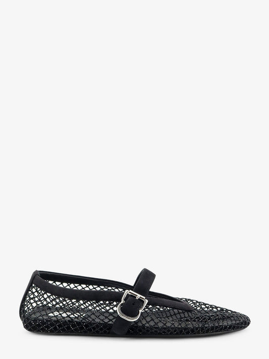 Alaia Flat Mesh Ballet Flats Black Women