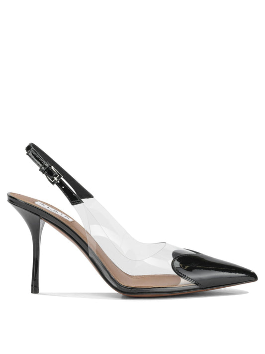 Alaïa Le Cœur 90mm Slingback Black Women
