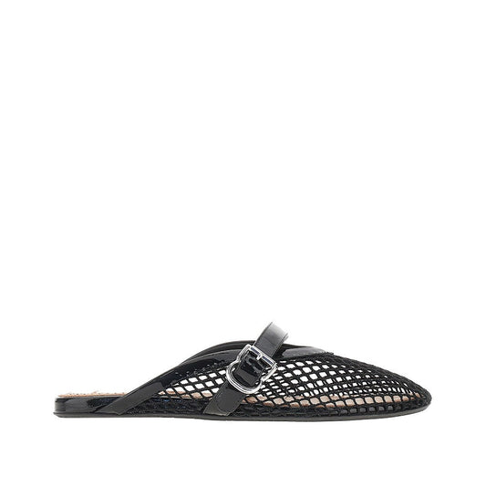 Alaia Net Flat Mules Black Women